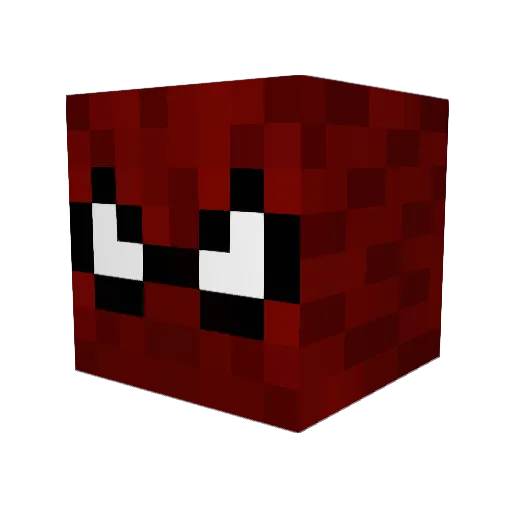 BarryGibbz Minecraft avatar head, 3D render