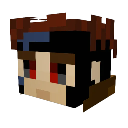 BarrySavage Minecraft avatar head, 3D render