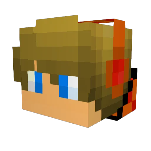 Barry_no1 Minecraft avatar head, 3D render