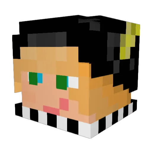 Barschinator02 Minecraft avatar head, 3D render