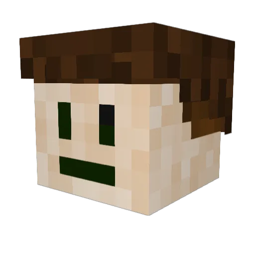 Bart13062 Minecraft avatar head, 3D render
