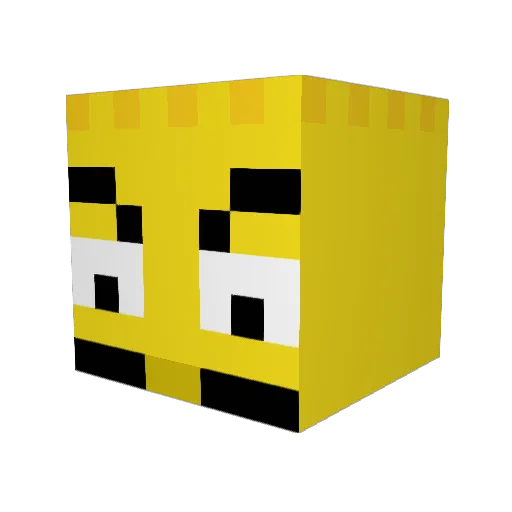 BartSnipSnip Minecraft avatar head, 3D render