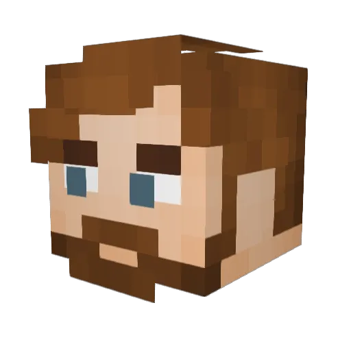 Bart_Dee Minecraft avatar head, 3D render
