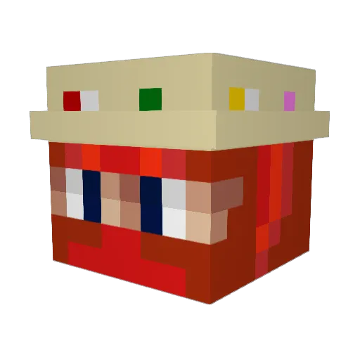 Bartas19 Minecraft avatar head, 3D render