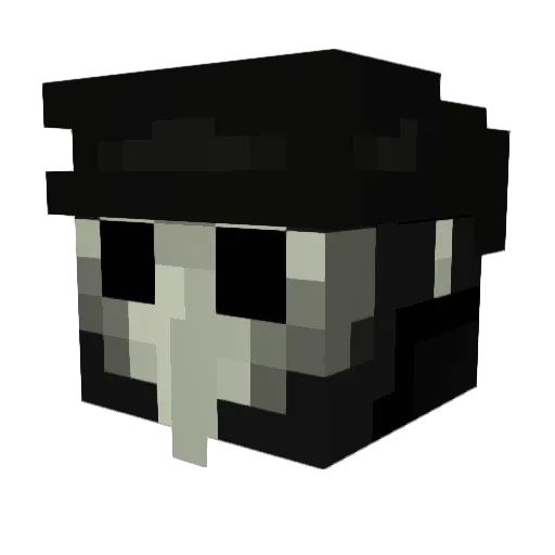 Bartazaa Minecraft avatar head, 3D render