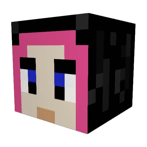 BarteQQ Minecraft avatar head, 3D render