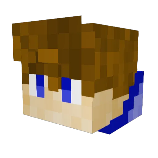 Bartek1532 Minecraft avatar head, 3D render