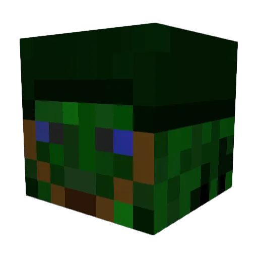 Bartek4k Minecraft avatar head, 3D render