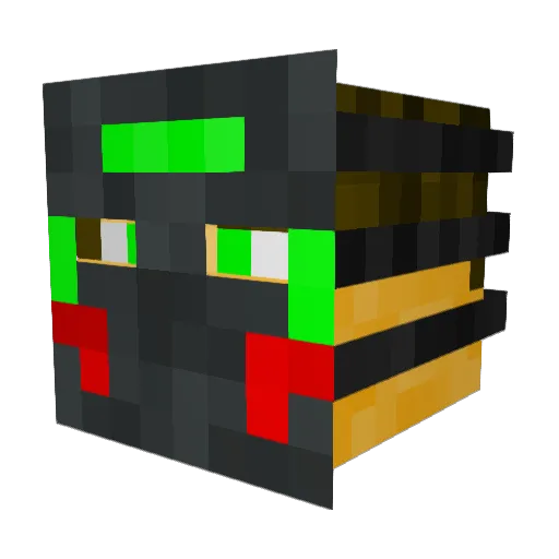 Bartek7965 Minecraft avatar head, 3D render