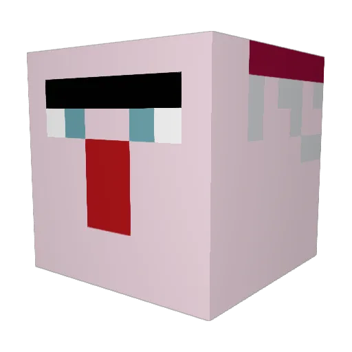 BartekBrtk_13 Minecraft avatar head, 3D render
