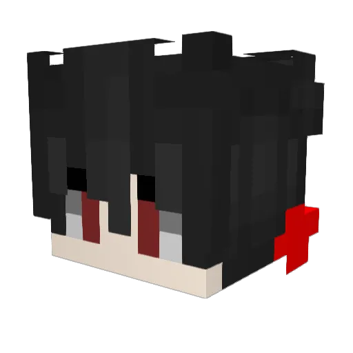 BartekCzer Minecraft avatar head, 3D render
