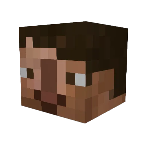 BartekDera Minecraft avatar head, 3D render