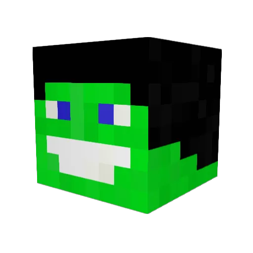 Bartek_Wod Minecraft avatar head, 3D render
