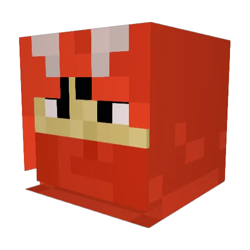 Bartemaeus Minecraft avatar head, 3D render