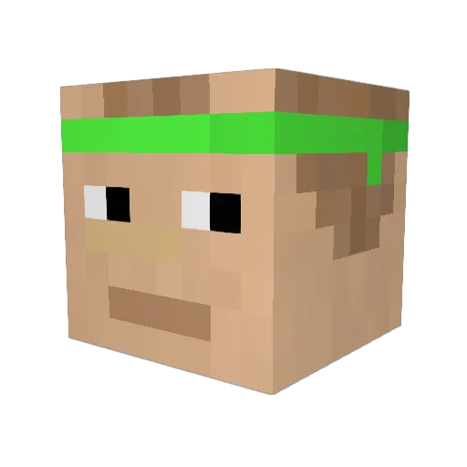 Bartemmm__ Minecraft avatar head, 3D render