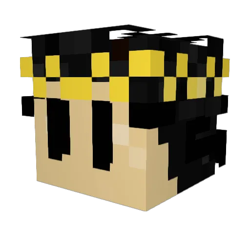 Bartenny Minecraft avatar head, 3D render