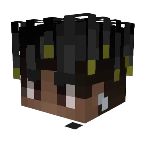 BarteqYT Minecraft avatar head, 3D render