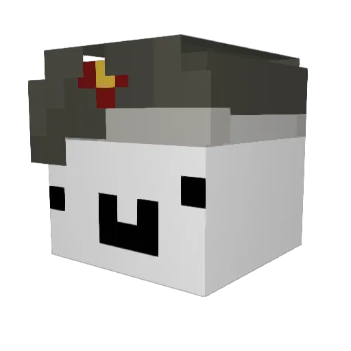 Bartex2200 Minecraft avatar head, 3D render