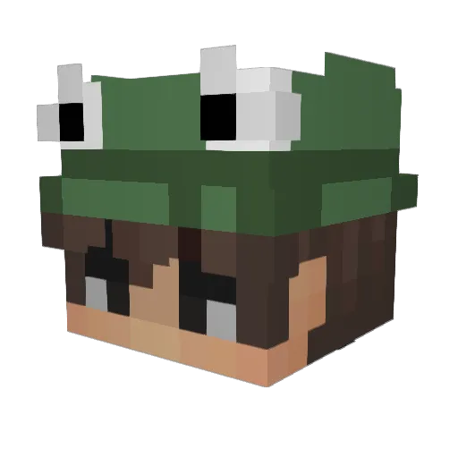 BartexKos Minecraft avatar head, 3D render