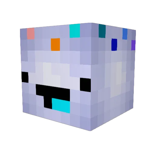 BarthekCreeper Minecraft avatar head, 3D render