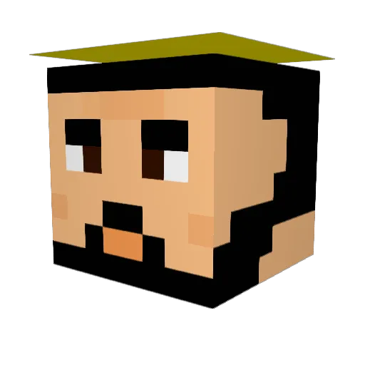 Bartholomew_I Minecraft avatar head, 3D render