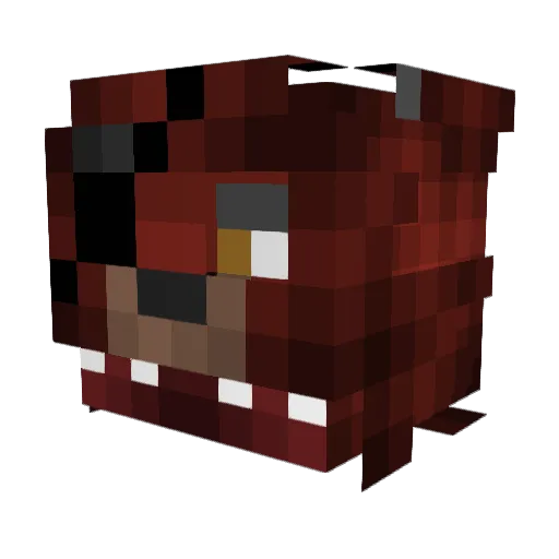 Bartlisa Minecraft avatar head, 3D render