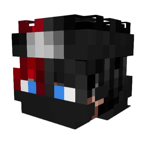 Bartmixhere Minecraft avatar head, 3D render