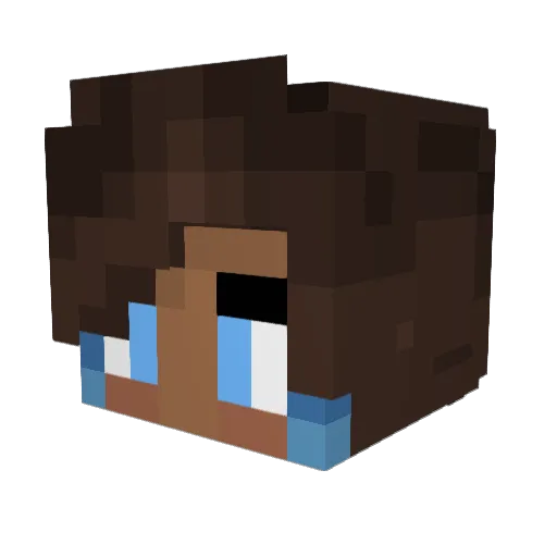 Bartolomeu69 Minecraft avatar head, 3D render