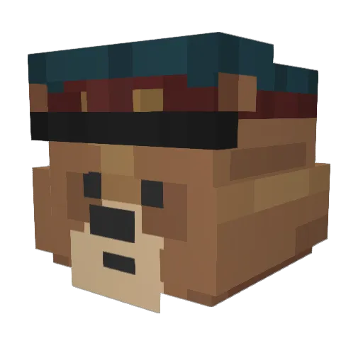 Bartosz007 Minecraft avatar head, 3D render