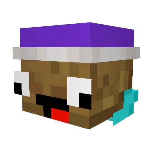 Bartosz68 Minecraft avatar head, 3D render