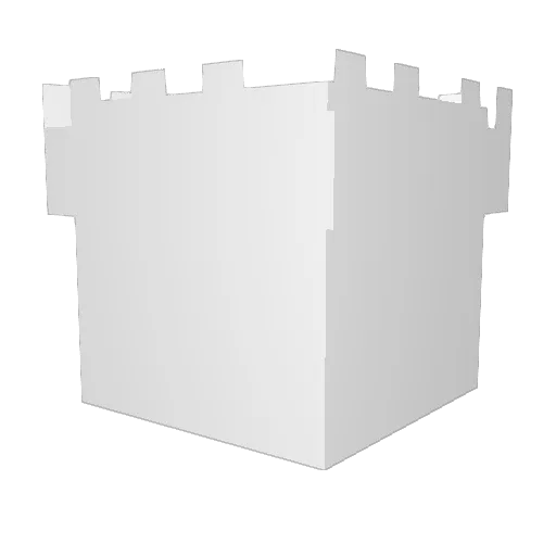 Bartri Minecraft avatar head, 3D render