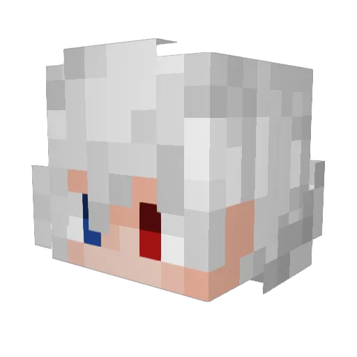 Bartstine Minecraft avatar head, 3D render