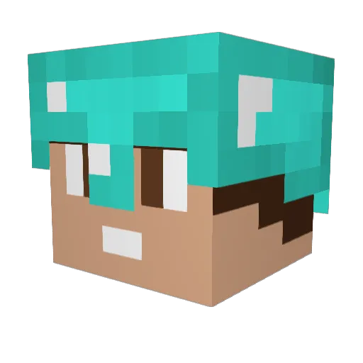 BartuIa636 Minecraft avatar head, 3D render