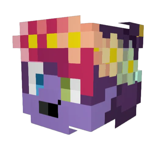 BartusOwO Minecraft avatar head, 3D render