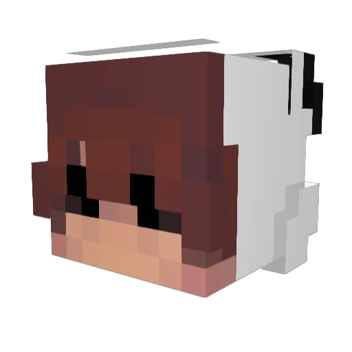 Bartyyyyy Minecraft avatar head, 3D render