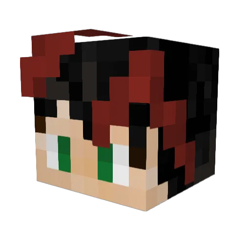 Baruc_RV Minecraft avatar head, 3D render