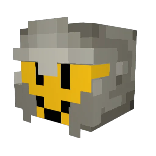 BaruhDMC Minecraft avatar head, 3D render