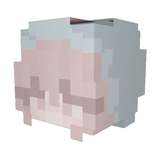 Barve Minecraft avatar head, 3D render