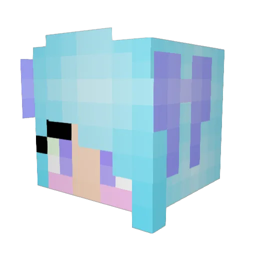 Barwick12 Minecraft avatar head, 3D render