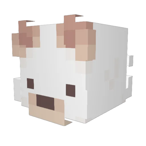 BaryGGs Minecraft avatar head, 3D render