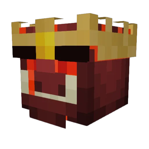 BaryonNaruto Minecraft avatar head, 3D render