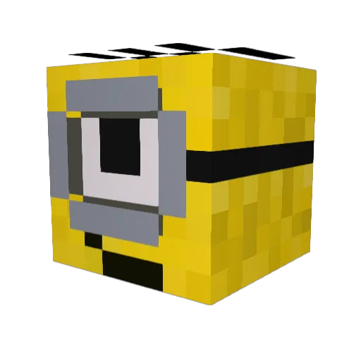 Baryx3 Minecraft avatar head, 3D render