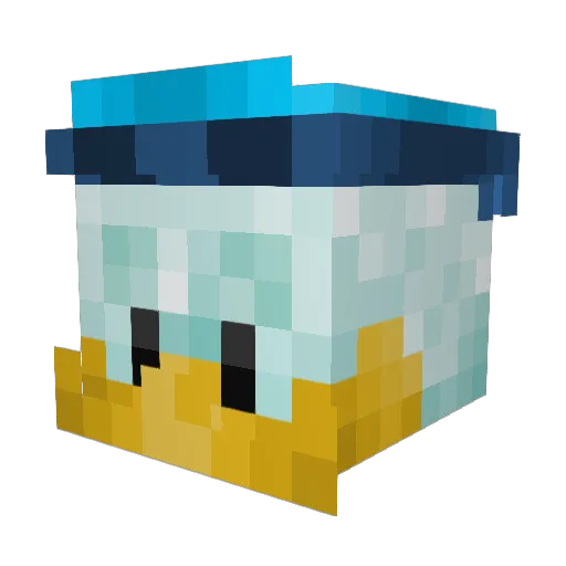 BarzBarz Minecraft avatar head, 3D render