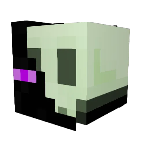 Barzock Minecraft avatar head, 3D render