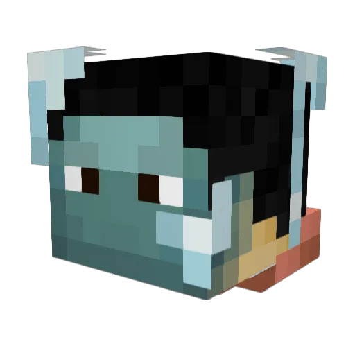 BasaltIV24 Minecraft avatar head, 3D render