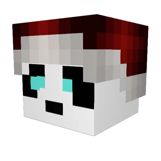 Basara_san Minecraft avatar head, 3D render