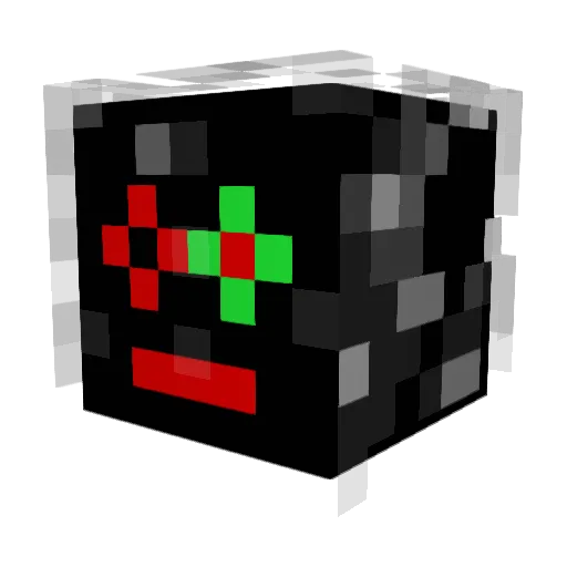 BasclinMaster Minecraft avatar head, 3D render
