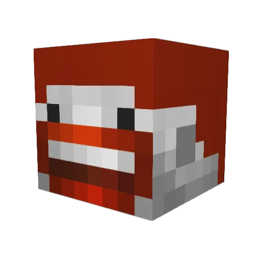 BaseballStar10 Minecraft avatar head, 3D render