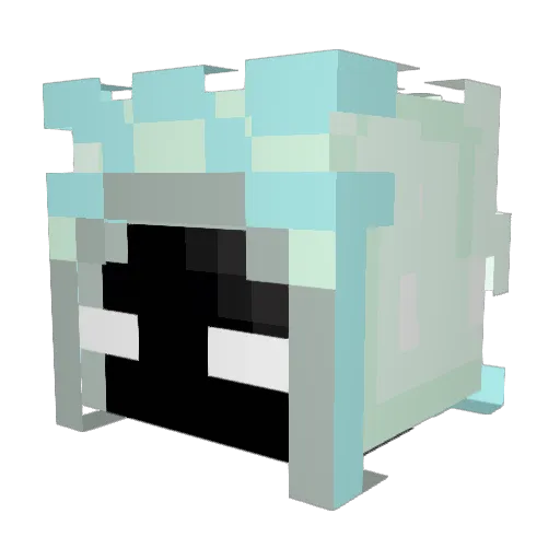 Basecat_ Minecraft avatar head, 3D render