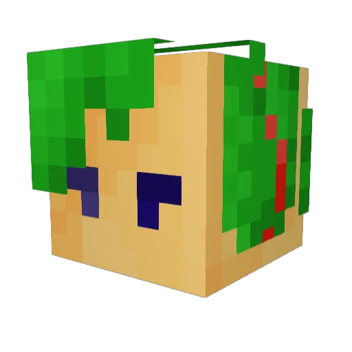 BasedAndUncouth Minecraft avatar head, 3D render